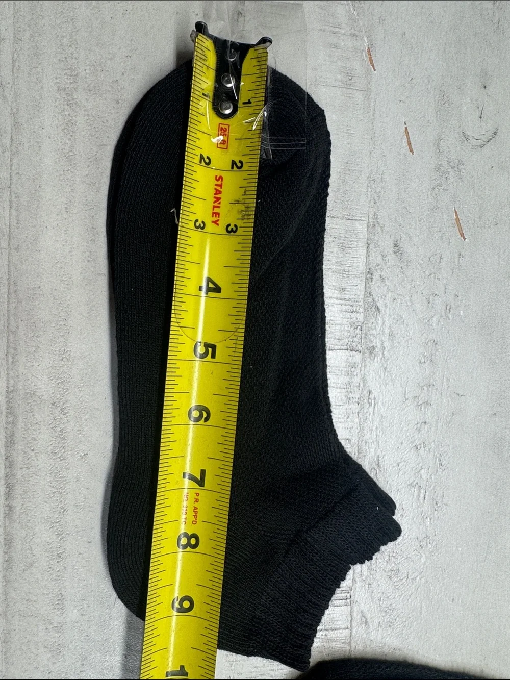 Pembrook 6 pairs Diabetic ankle socks low cut size large black